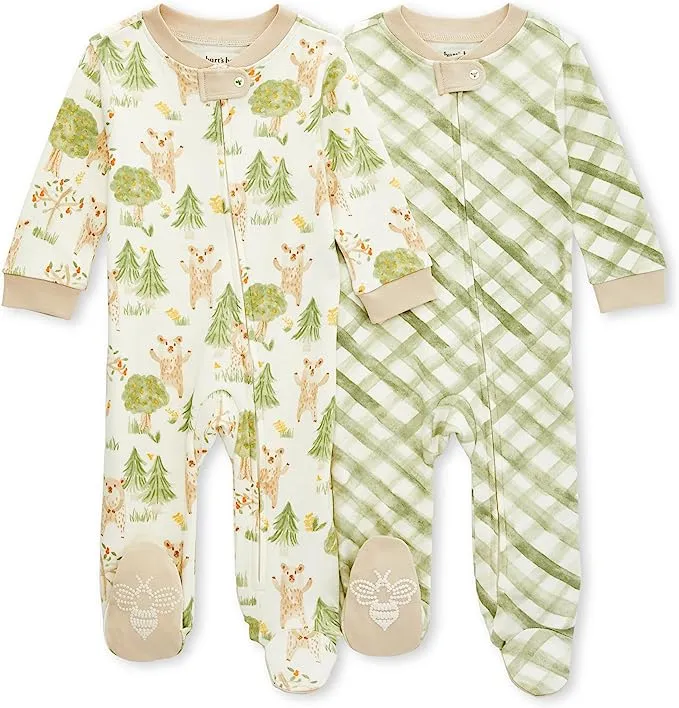 Burt's Bees Baby Moonlight Midnights Organic Cotton Footed Sleep & Play