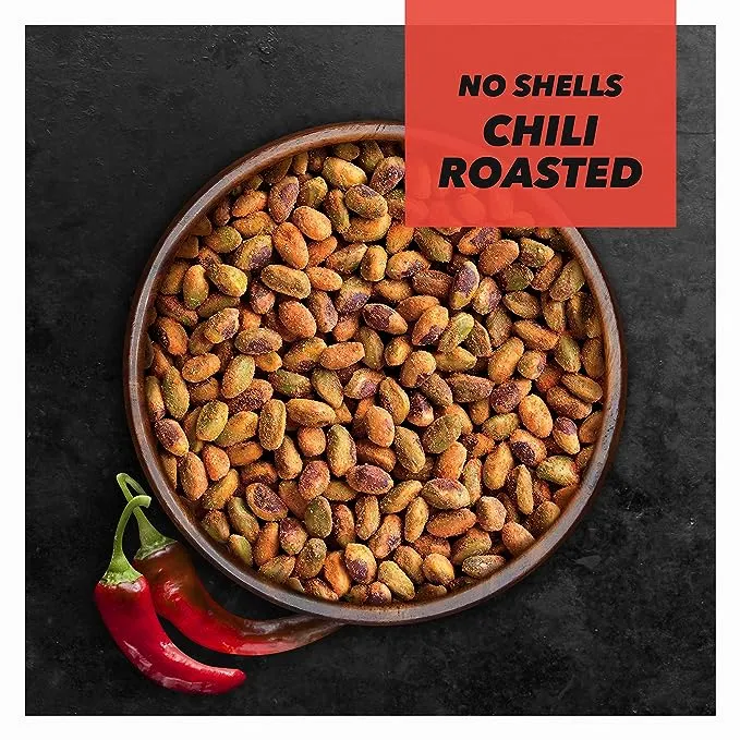 Wonderful Pistachios, Chili Roasted, No Shells - 11 oz