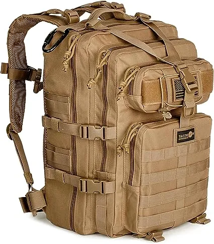 24BattlePack Tactical Backpack | 1 to 3 Day Assault Pack | Combat Veteran Owned Company |40L Bug Out Bag (Black)