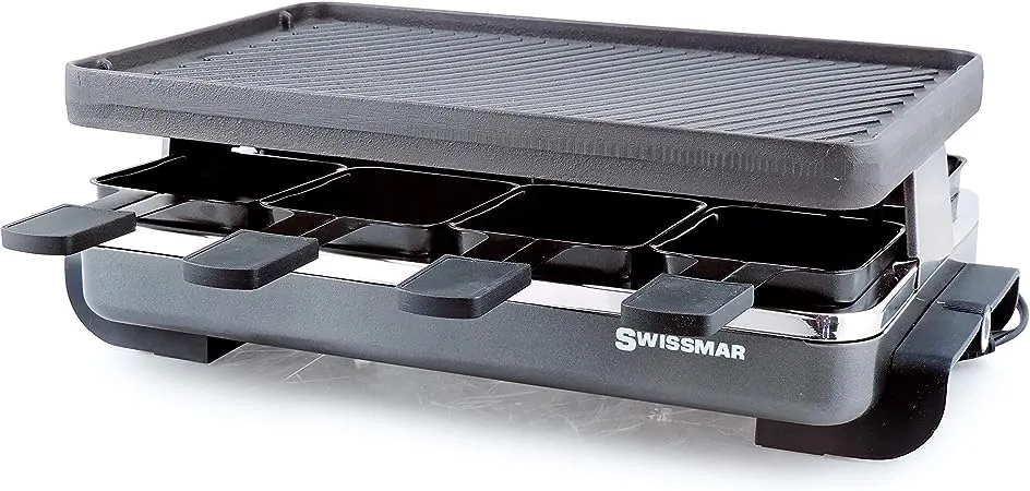 Swissmar 8 Person Black Classic Raclette Grill