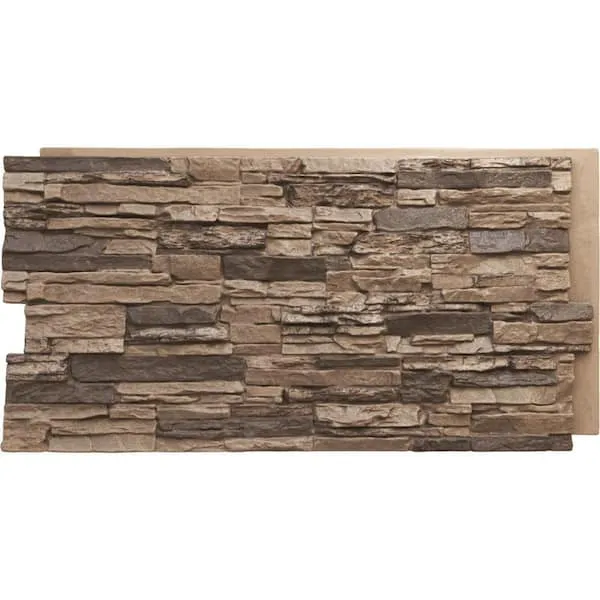 Canyon Ridge Stacked Stone, StoneWall Faux Stone Siding Panel