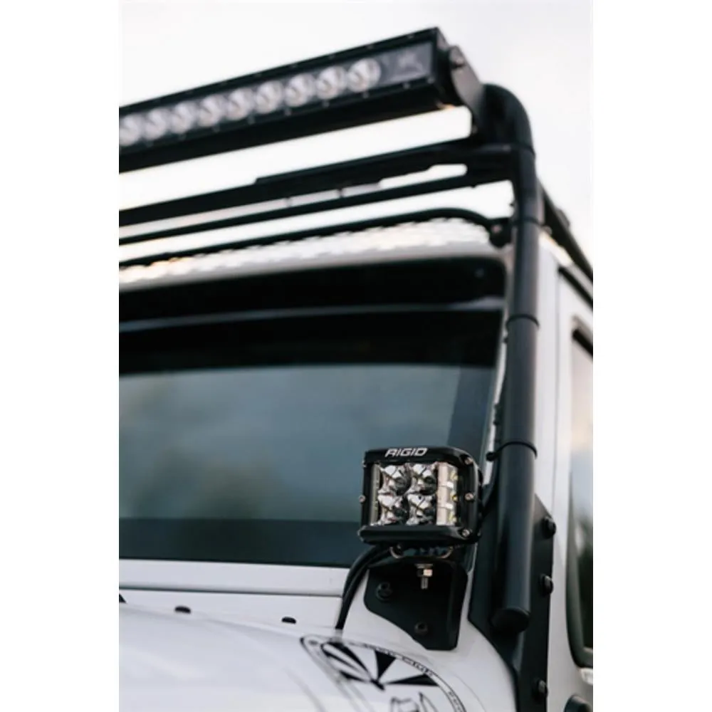 RIGID INDUSTRIES - D SS Series Light Cover, Off Roading Headlight Protector, Durable Light Cover, Easy to Install, Protective Polycarbonate Light Cover, LED Light Cover (Amber, One Light Cover, 32183)