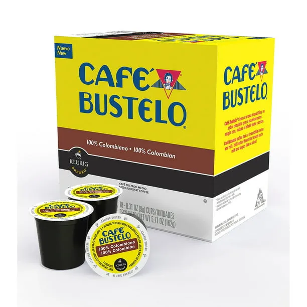 Cafe Bustelo 100% Colombian Coffee Keurig® K-Cup® Pods, Medium Roast, 96/Carton (112439)