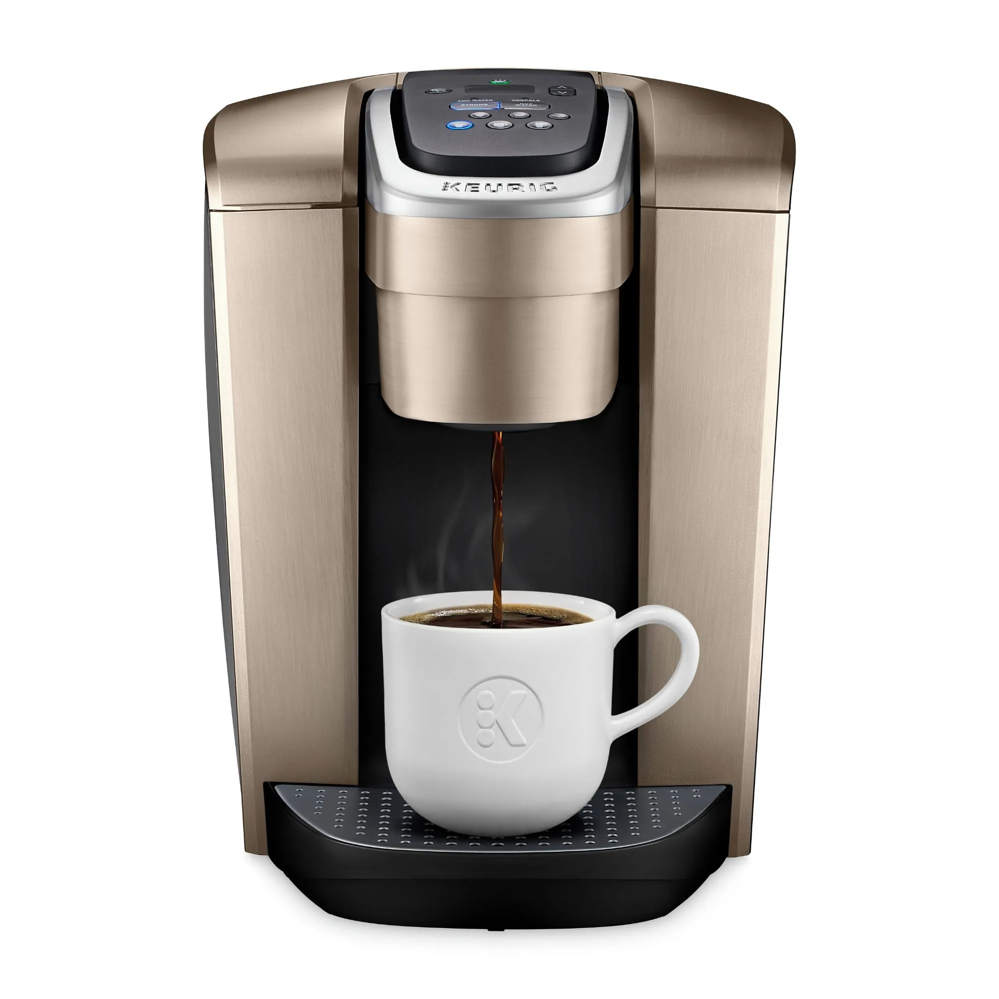 Keurig K-Elite Single Serve K-Cup Pod Programmable Coffeemaker (Brushed Silver)