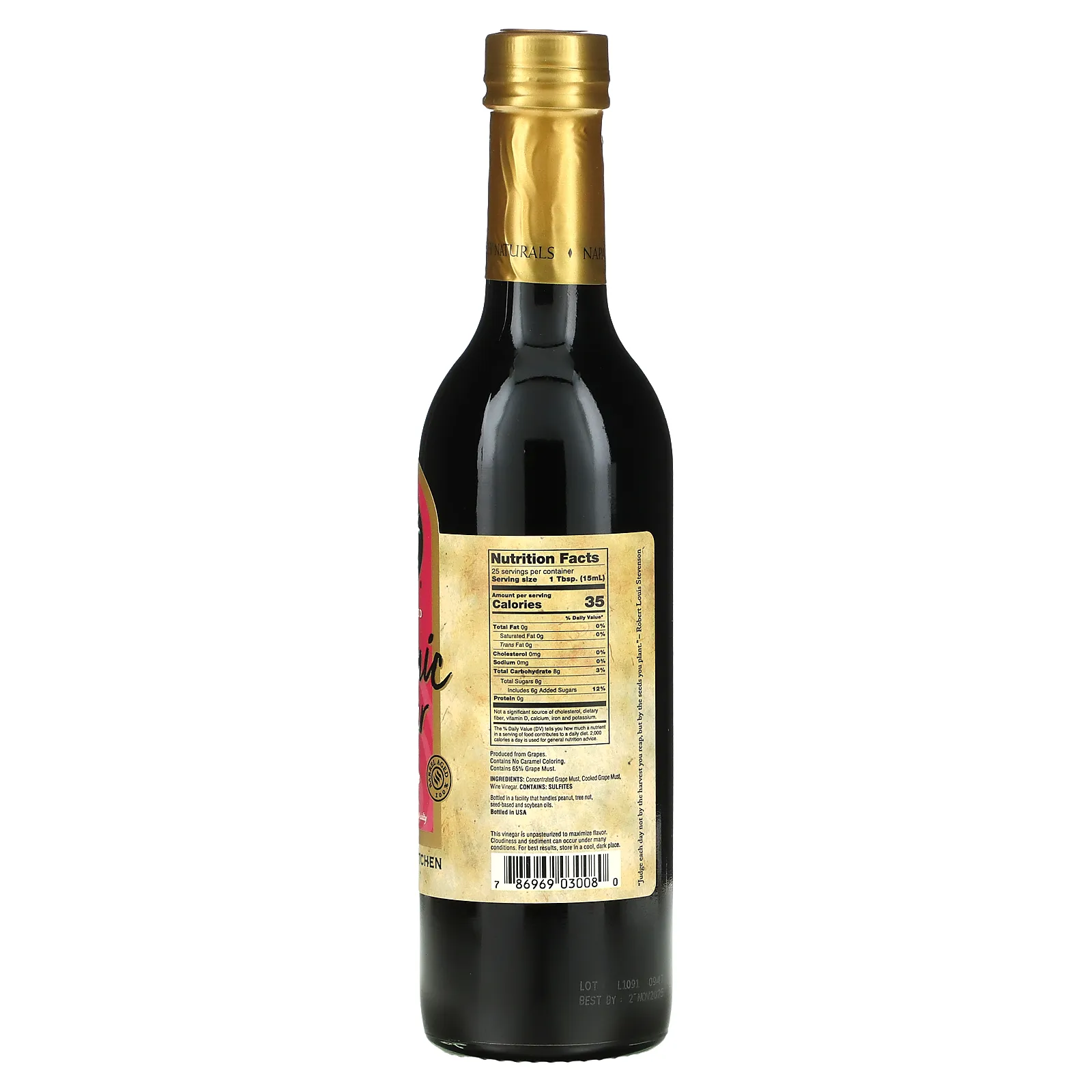 Napa Valley Naturals Grand Reserve Balsamic Vinegar, 12.7 oz (375 ml)