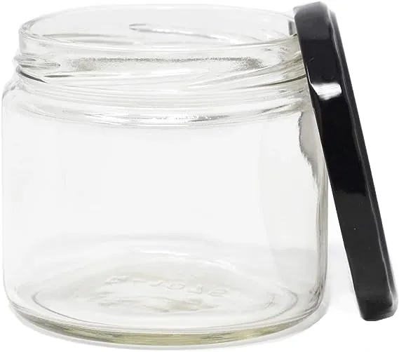 nicebottles Clear Glass Salsa Jars, 12 Oz - Case of 12