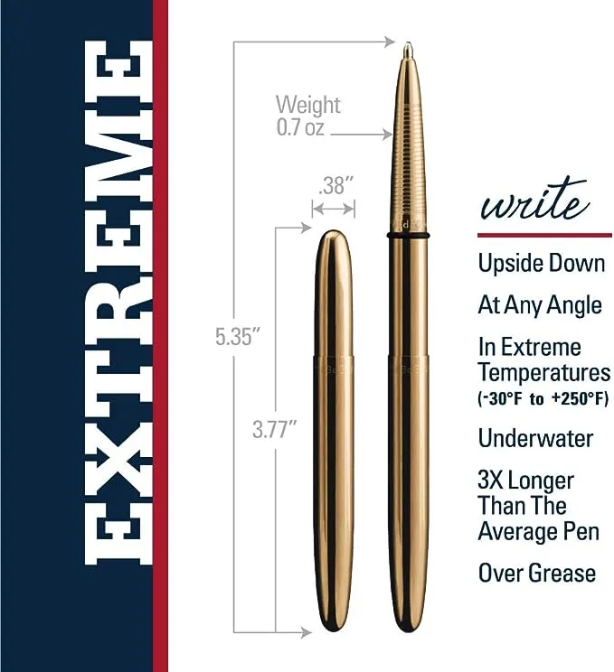 Fisher Space Pen Raw Brass Bullet Pen (400-RAW)