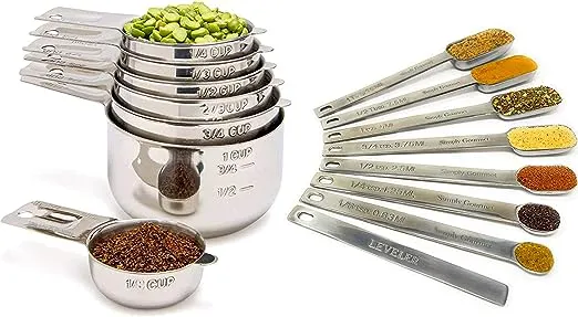 Simply Gourmet Measuring Cups and Spoons Set of 15pc