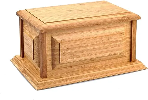 MAKEY'S Wood Urn,Bamboo Urns,Professional Urns for Human Ashes Adult,Cremation urns (Bamboo)