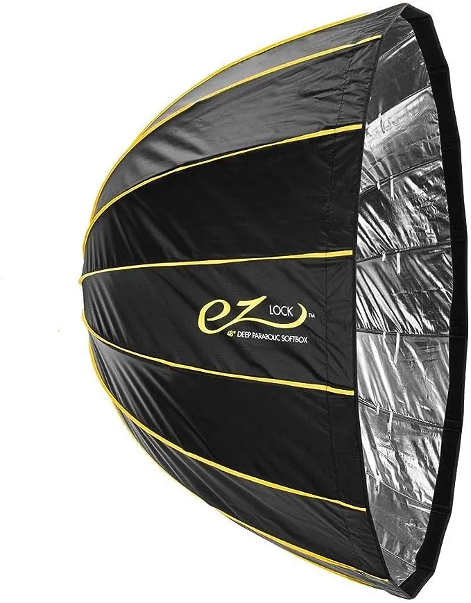 EZ Lock 48&#034; Deep Parabolic Quick Softbox, 16-Sided Parabolic Softbox Opens up an