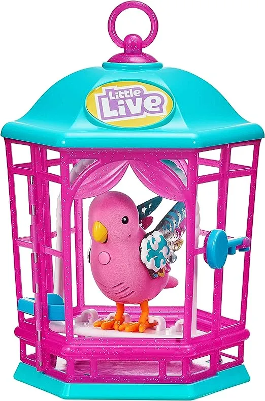 Little Live Pets Bird with Cage - Rainbow Glow - Styles May Vary