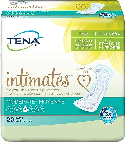 Tena Intimates Moderate Regular Incontinence Pad, 20 Count