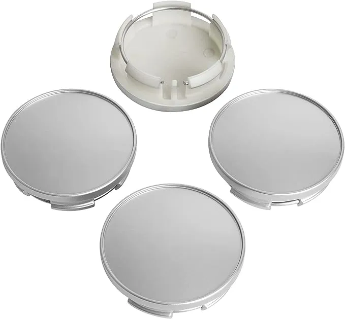 KitsPro 2.5Inch 63MM Wheel Center Caps for Dodge RAM 1500 Rim Hub Caps 6KF18TRMAA, Pack of 4 (Chrome, Outer 63MM, Inner 56MM)