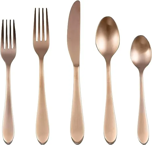 Fiesta Maraca 20-Piece Flatware Set, Service for 4 - Copper Satin