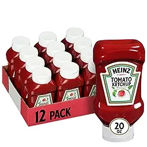 Heinz Ketchup Forever Full Inverted Bottle (20 oz, Pack of 12)