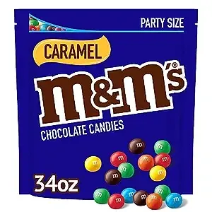 M&M's Caramel Chocolate Candies Party Size - 34-oz. Bag