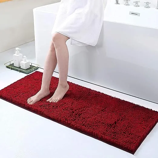 Smiry Luxury Chenille Bath Rug