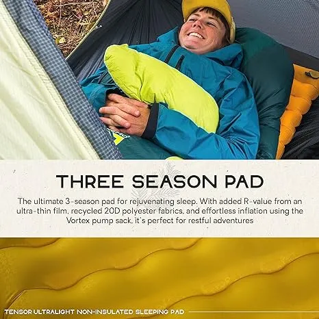 NEMO Tensor Ultralight Sleeping Pad (2022) | Camping Sleeping Pad with Quiet Support, Regular