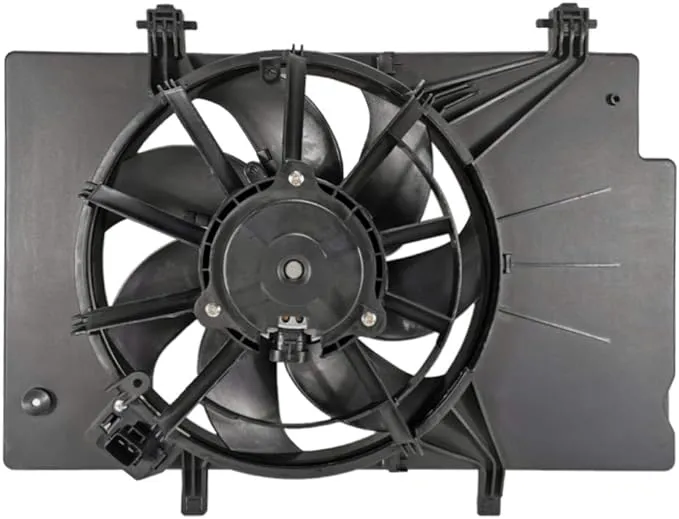 Focreedy FD404 Replacement Engine Radiator Condenser Cooling Fan Assembly for Ford Fiesta L4