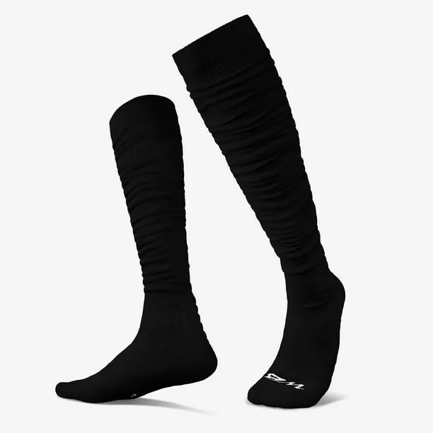 Scrunch Football Socks, Extra Long Padded Sports Socks for Men & Boys