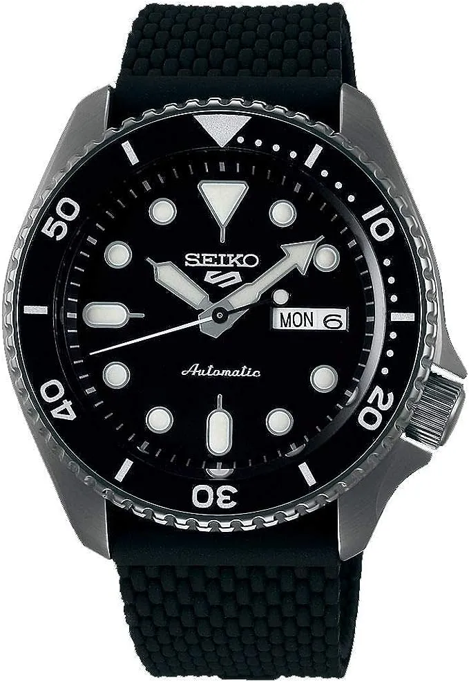 Seiko Men's Analogue Automatic Watch with Silicone Strap SRPD65K2