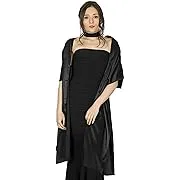 BlackButterfly Satin Shawl Bridesmaid Wedding Wrap Scarf