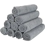 Arkwright Microfiber Gym Towel - (Pack of 12) Soft Lightweight Quick Dry Hotel Quality Hand Towels, 300 GSM, Sweat Absorbent, Perfect for Workout, Yoga, Spa, Bathroom, 16 x 27 in, Grey