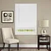 Cordless Room Darkening Mini Blind - 35 Inch Width, 64 Inch Length, 1" Slat Size - Pearl White - Cordless GII Deluxe Sundown Horizontal Windows Blinds for Interior by Achim Home Decor