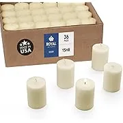 Royal Imports Votive Candle, Unscented Ivory Wax, Box of 36, for Wedding, Birthday, Holiday & Home Decoration (15 Hour)Royal Imports Votive Candle, Unscented Ivory Wax, Box of 36, for Wedding, Birthday, Holiday & Home Decoration (15 Hour)