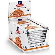 Daelmans Stroopwafel Caramel - The Original Stroopwafels, Toasted Dutch Waffle Cookies w/a Creamy & Buttery Filling, Made In Holland, Individually Wrapped - Caramel Cookie Waffles, 24 Count