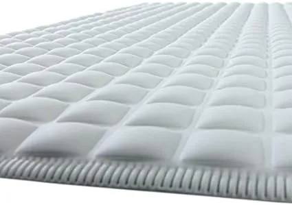 SlipX Solutions Cream Pillow Top Plus Safety Bath Mat Provides The Very Finest in Cushioned Comfort and Slip-Resistance (Over 700 Air-Filled Pockets, 200 Suction Cups, Natural Rubber)