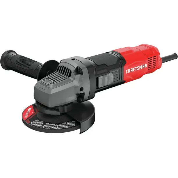 CRAFTSMAN Small Angle Grinder Tool 4-1/2 inch, 6 Amp, 12,000 RPM, Corded (CMEG100)