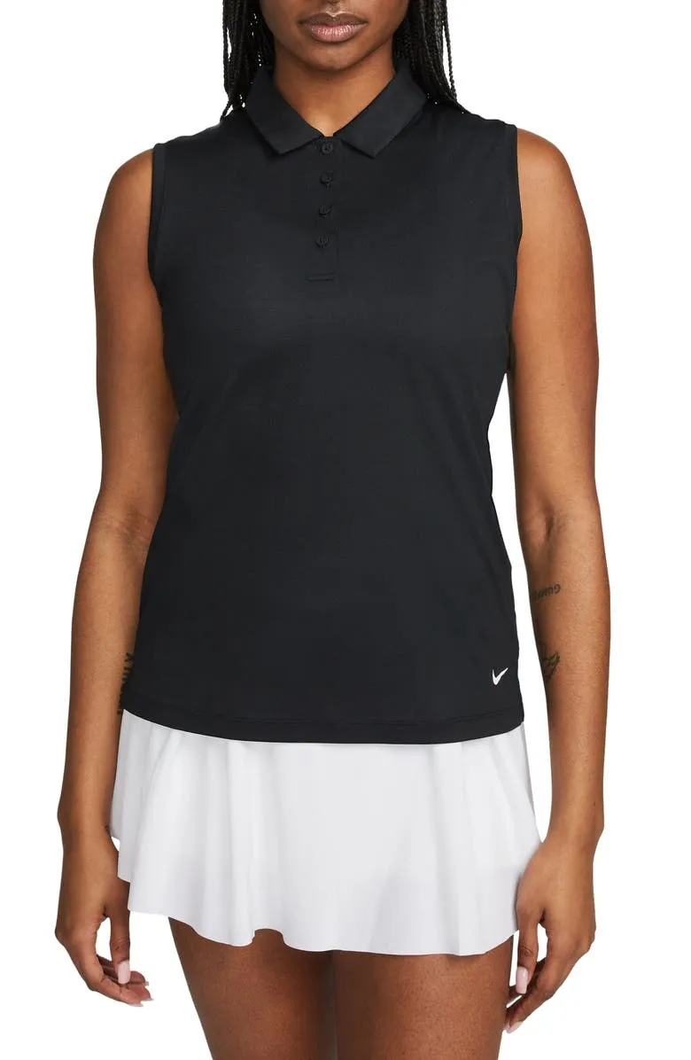 Nike Women's Dri-Fit Victory Sleeveless Golf Polo