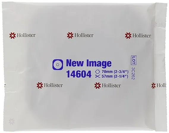 Hollister New Image Flextend Flat Skin Barrier with Tape Border, 5 Count