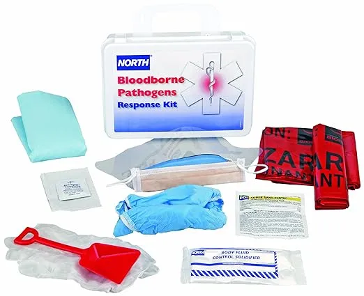 North Honeywell Safety Products 019746-0032L Bloodborne Pathogen Response Kit, 16 Units (HW2-NOS019746-0032L)