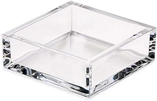 Caspari Acrylic Cocktail Napkin Holder - Clear