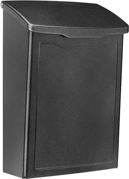 ARCHITECTURAL MAILBOXES 2681P Pewter Marina Wall Mount Mailbox, SmallARCHITECTURAL MAILBOXES 2681P Pewter Marina Wall Mount Mailbox, Small