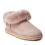 Dearfoams Women's Fireside By Perth Genuine Shearling Foldover Boot