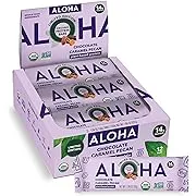 Aloha Organic Plant-Based Protein Bar Chocolate Caramel Pecan 12 Bars