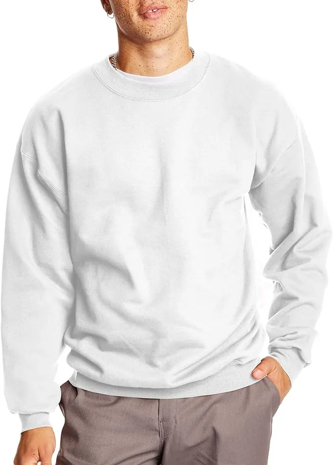 Hanes Men's Sweatshirt, Heavyweight Fleece Sweatshirt, Crewneck Pullover for Men