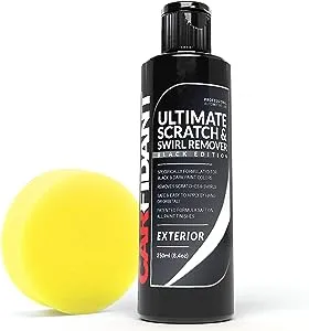 Carfidant Black Car Scratch Remover - Ultimate and Swirl for Dark Paints- Solvent & Paint Restorer Repair Scratches, Water Spots! Polish Buffer Kit