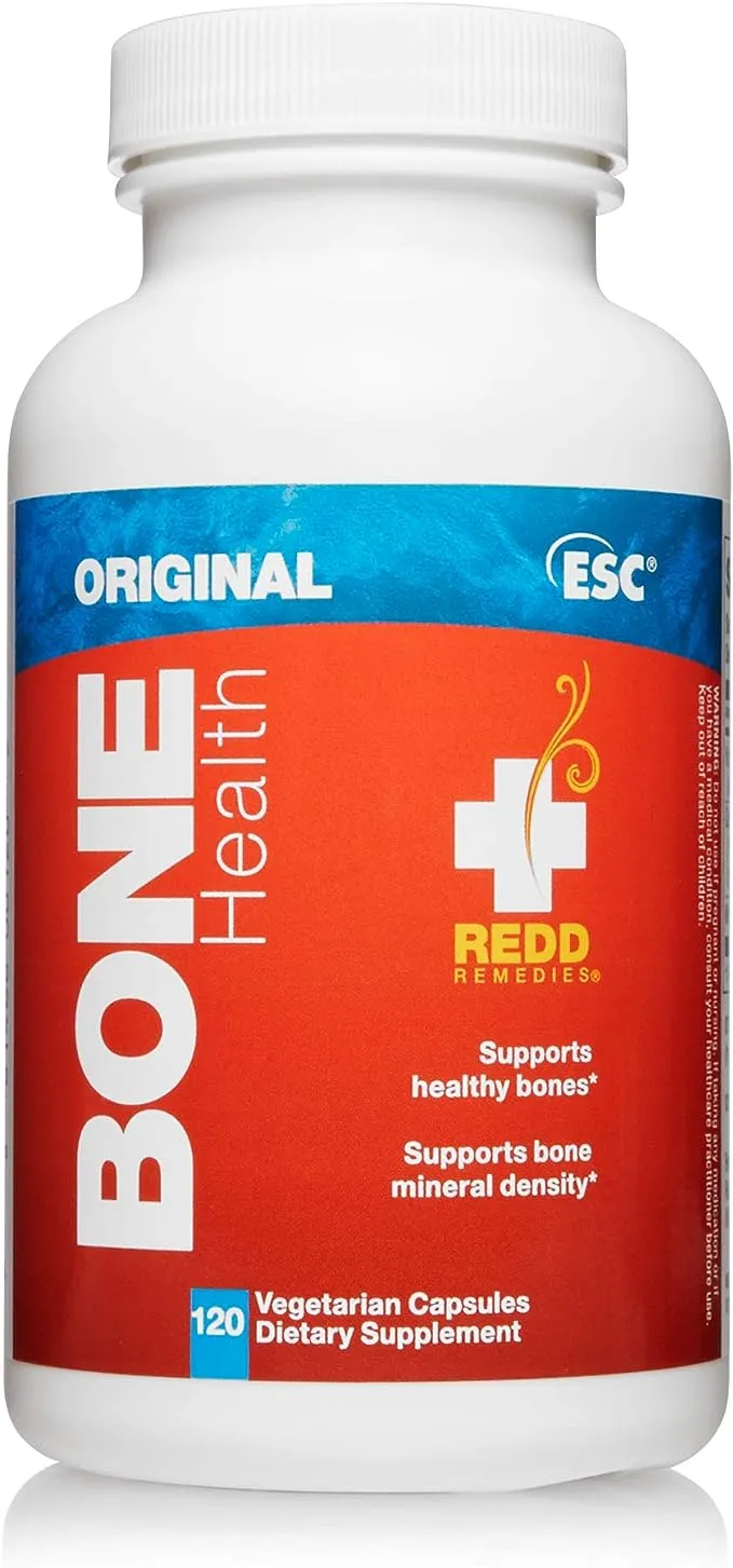 Redd Remedies, Bone Health Original, Natural Support with Vitamin D3 and Calcium, 120 Capsules