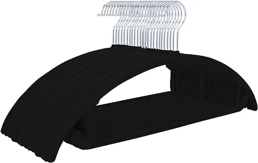 MIZGI Premium Velvet Hangers Heavyduty Non Slip No Shoulder Bump Suit Hangers