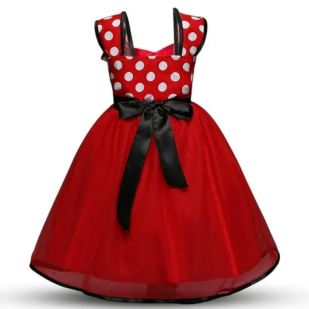 KAWELL Minnie Mouse Polka Dots Princess Pageant Girl s Fancy-Dress Costume 12-18 Month