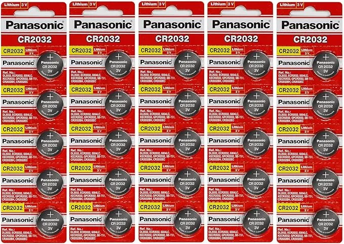 Panasonic CR2032 3 Volt Lithium Coin Cell Battery - 25 BatteriesPanasonic CR2032 3 Volt Lithium Coin Cell Battery - 2…