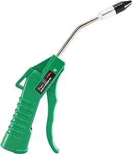 Astro Pneumatic Tool 1717A Deluxe 4" Air Blow Gun with 1/2" Removable Tip, Green