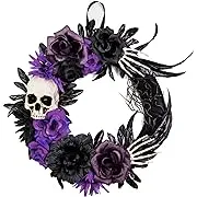 Skull wreath attachment, Halloween wreath attachment, Halloween wall art, Halloween Decor, skull Wall art