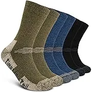 Time May Tell Mens Merino Wool Hiking Cushioning Socks For Outdoor Wool-Socks-For-Mens 3 Pack