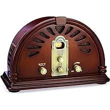 Clearclick Classic Vintage Retro Style Am/fm Radio with Bluetooth - Handmade Wooden Exterior