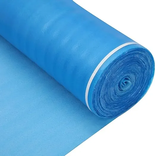 Doniks Blue Flooring Underlayment 3in1 Foam Padding,with Vapor Barrier & Tape